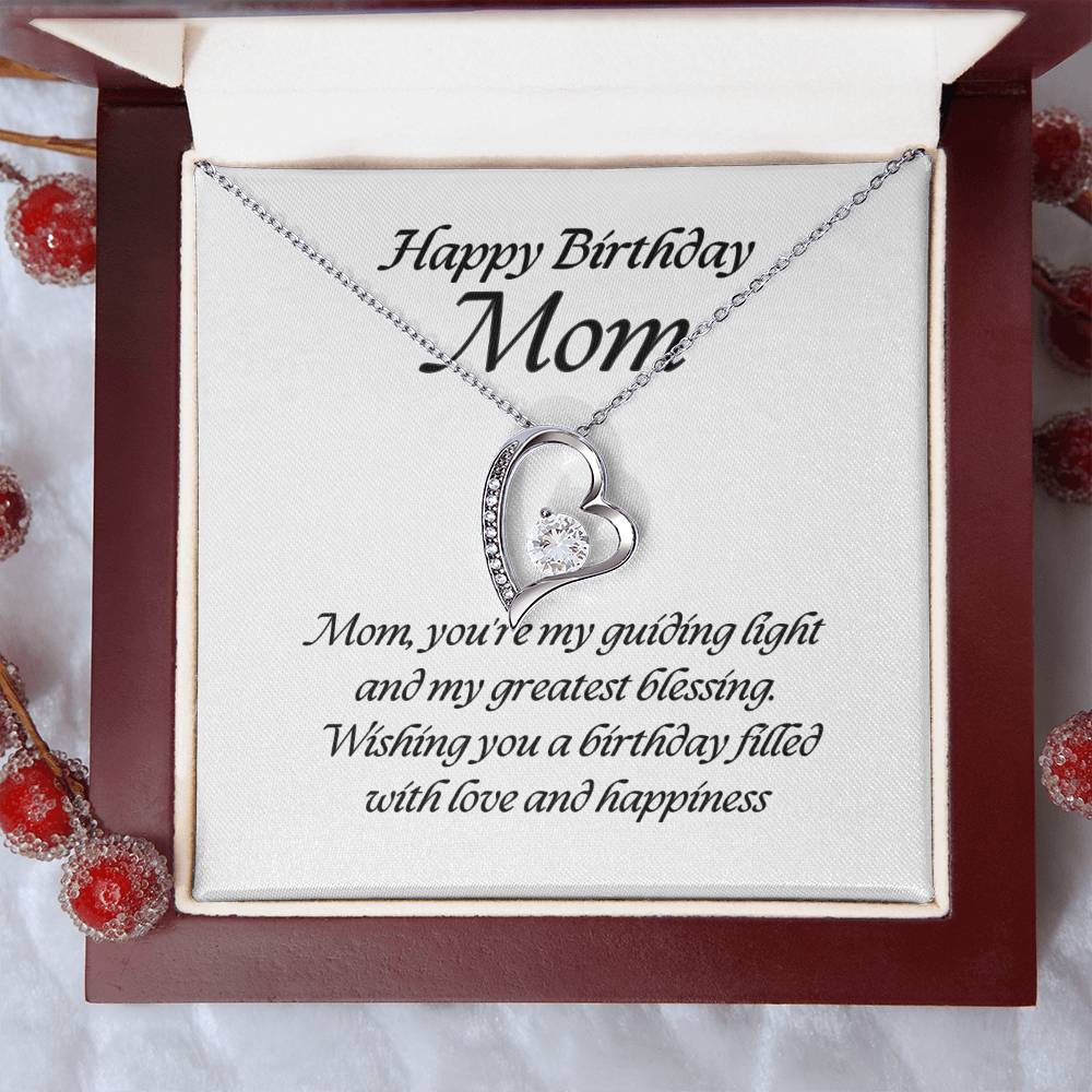 Forever Love Pendant Necklace – A Timeless Symbol of Love, The Perfect Birthday Gift for Mom