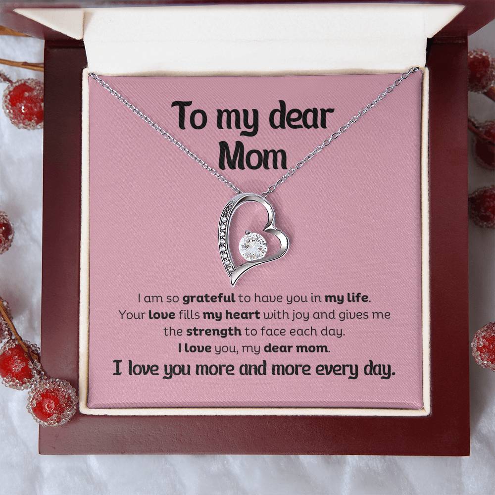 Forever Love Pendant Necklace – A Timeless Symbol of Love, The Perfect Gift for Your Mom