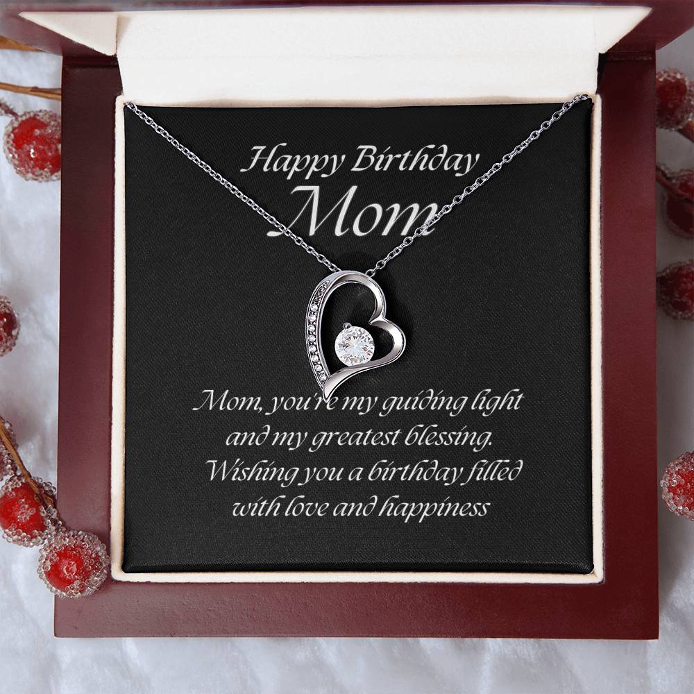 Forever Love Pendant Necklace – A Timeless Symbol of Love, The Perfect Birthday Gift for Mom