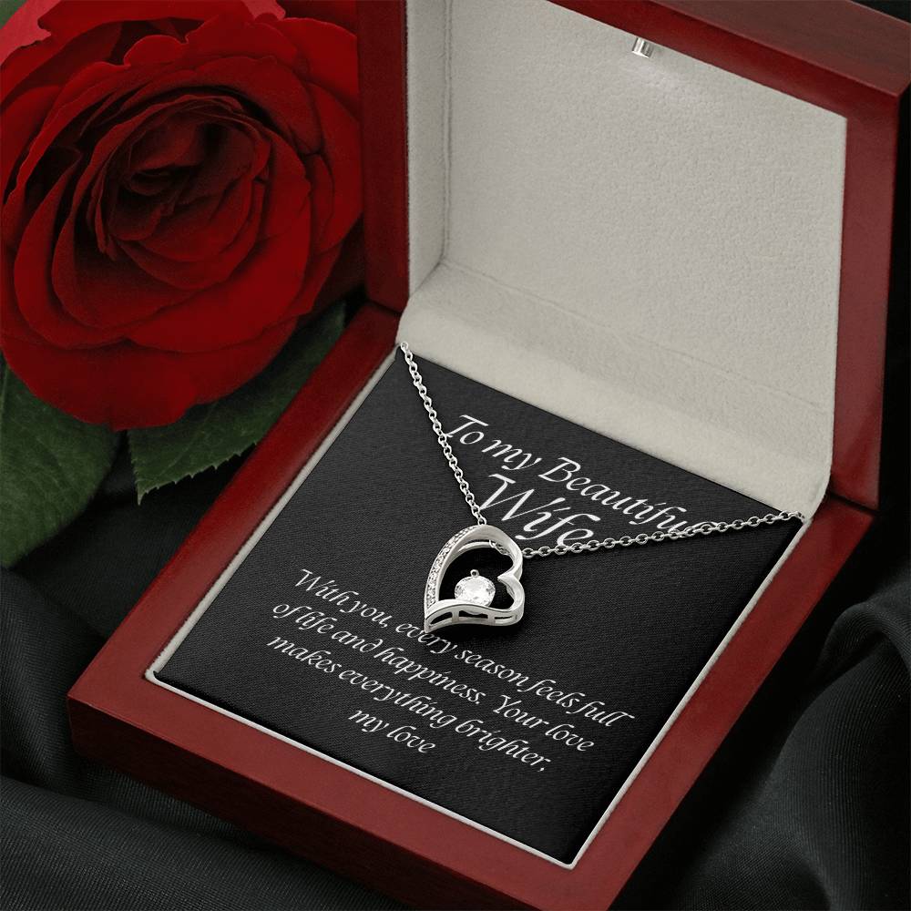 Forever Love Pendant Necklace – A Timeless Symbol of Love, The Perfect Gift for Your Wife