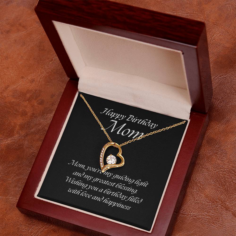 Forever Love Pendant Necklace – A Timeless Symbol of Love, The Perfect Birthday Gift for Mom