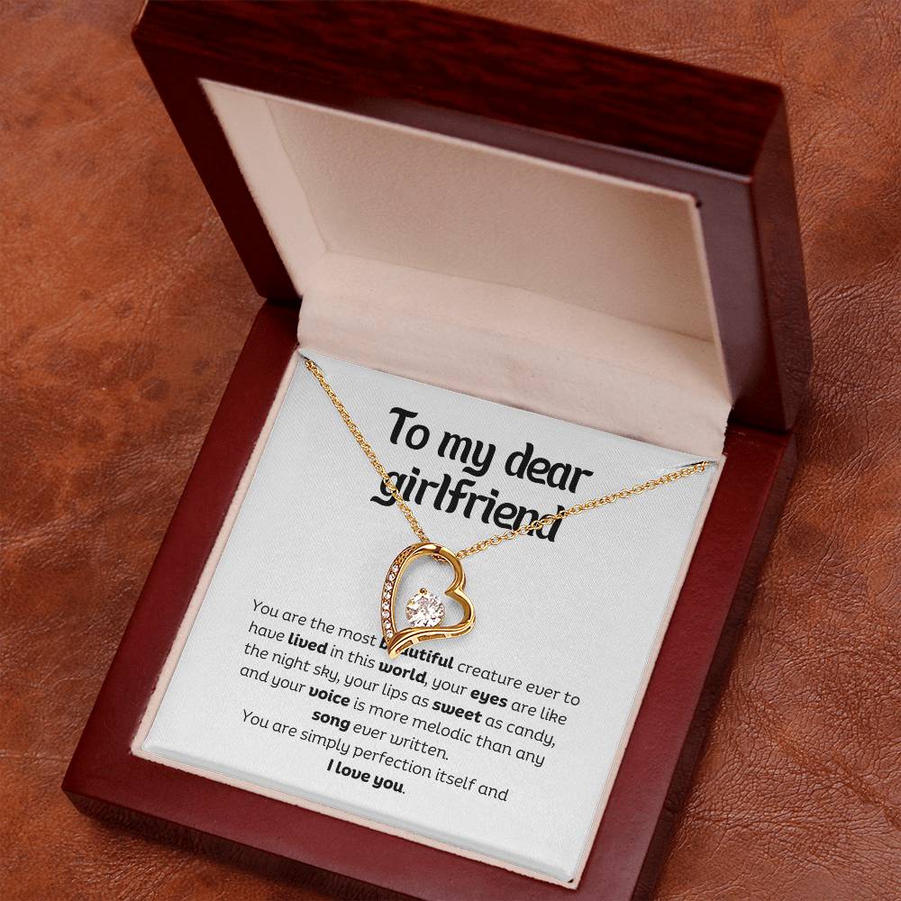 Forever Love Pendant Necklace – A Timeless Symbol of Love, The Perfect Gift for Your Girlfriend