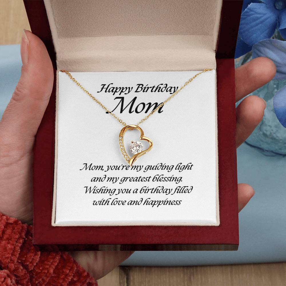 Forever Love Pendant Necklace – A Timeless Symbol of Love, The Perfect Birthday Gift for Mom