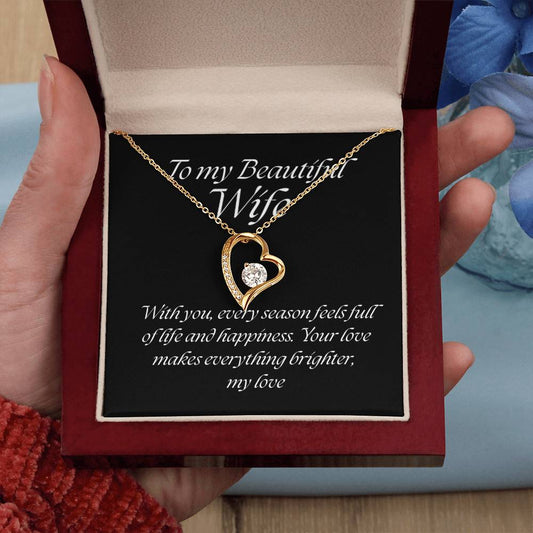 Forever Love Pendant Necklace – A Timeless Symbol of Love, The Perfect Gift for Your Wife