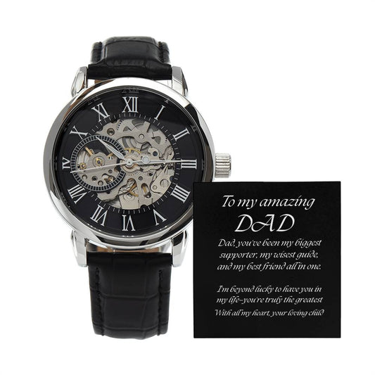 Elegant Openwork Watch – The Perfect Gift for Your Dad