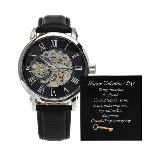 Elegant Openwork Watch – The Perfect Valentine's Day Gift for Him