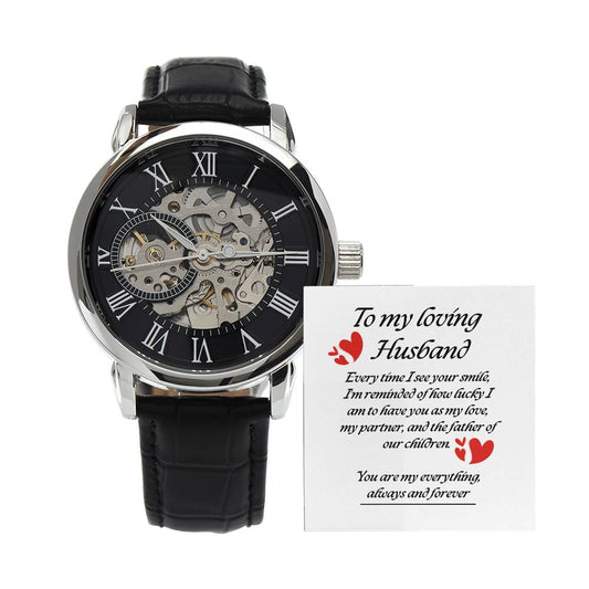 Elegant Openwork Watch – The Perfect Gift for Your Husband