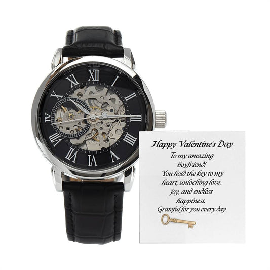 Elegant Openwork Watch – The Perfect Valentine's Day Gift for Him