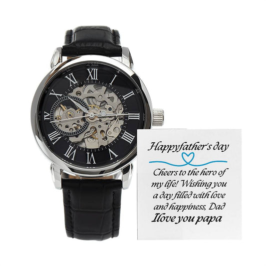 Elegant Openwork Watch – The Perfect Gift for a Happy Father's Day