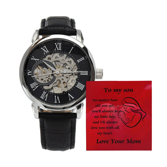 Elegant Openwork Watch – The Perfect Gift for Your Son