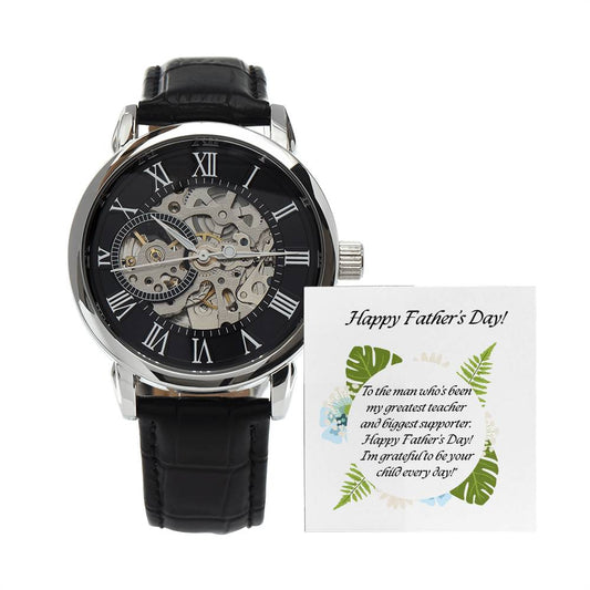 Elegant Openwork Watch – The Perfect Gift for a Happy Father's Day