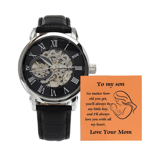 Elegant Openwork Watch – The Perfect Gift for Your Son