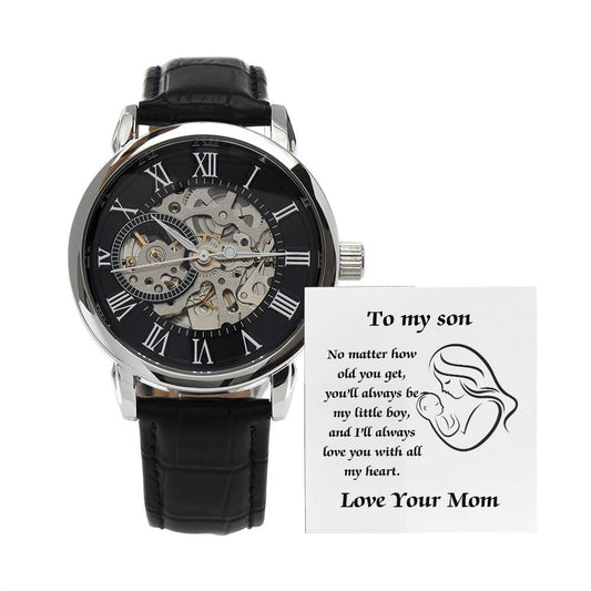 Elegant Openwork Watch – The Perfect Gift for Your Son