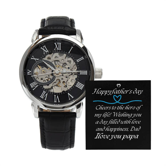 Elegant Openwork Watch – The Perfect Gift for a Happy Father's Day