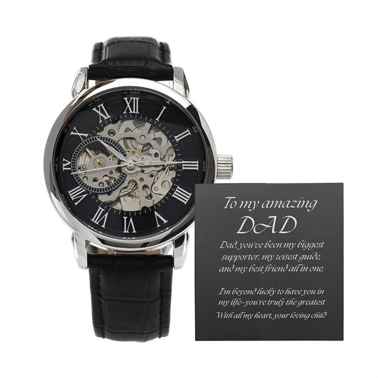 Elegant Openwork Watch – The Perfect Gift for Your Dad