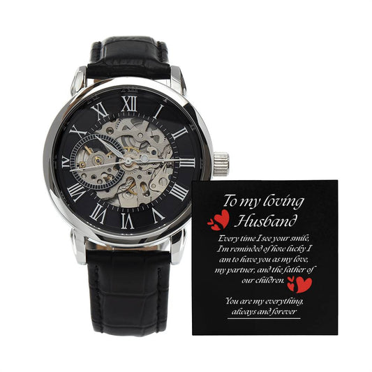 Elegant Openwork Watch – The Perfect Gift for Your Husband