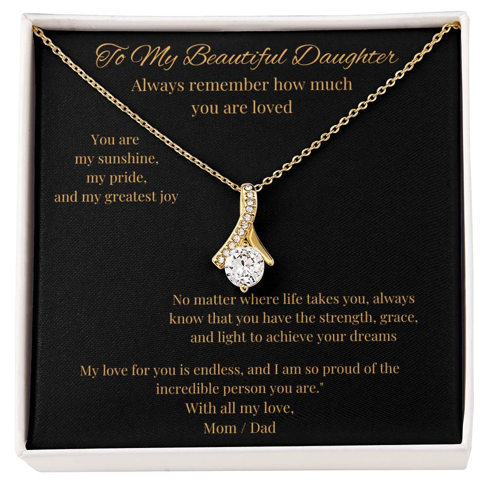 Alluring Beauty Necklace – Luxurious Yellow & White Gold Styles, The Perfect Gift for Your Daughter