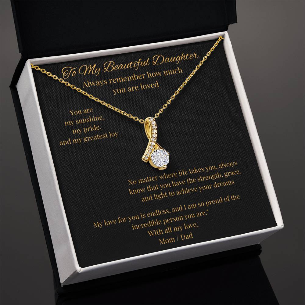 Alluring Beauty Necklace – Luxurious Yellow & White Gold Styles, The Perfect Gift for Your Daughter