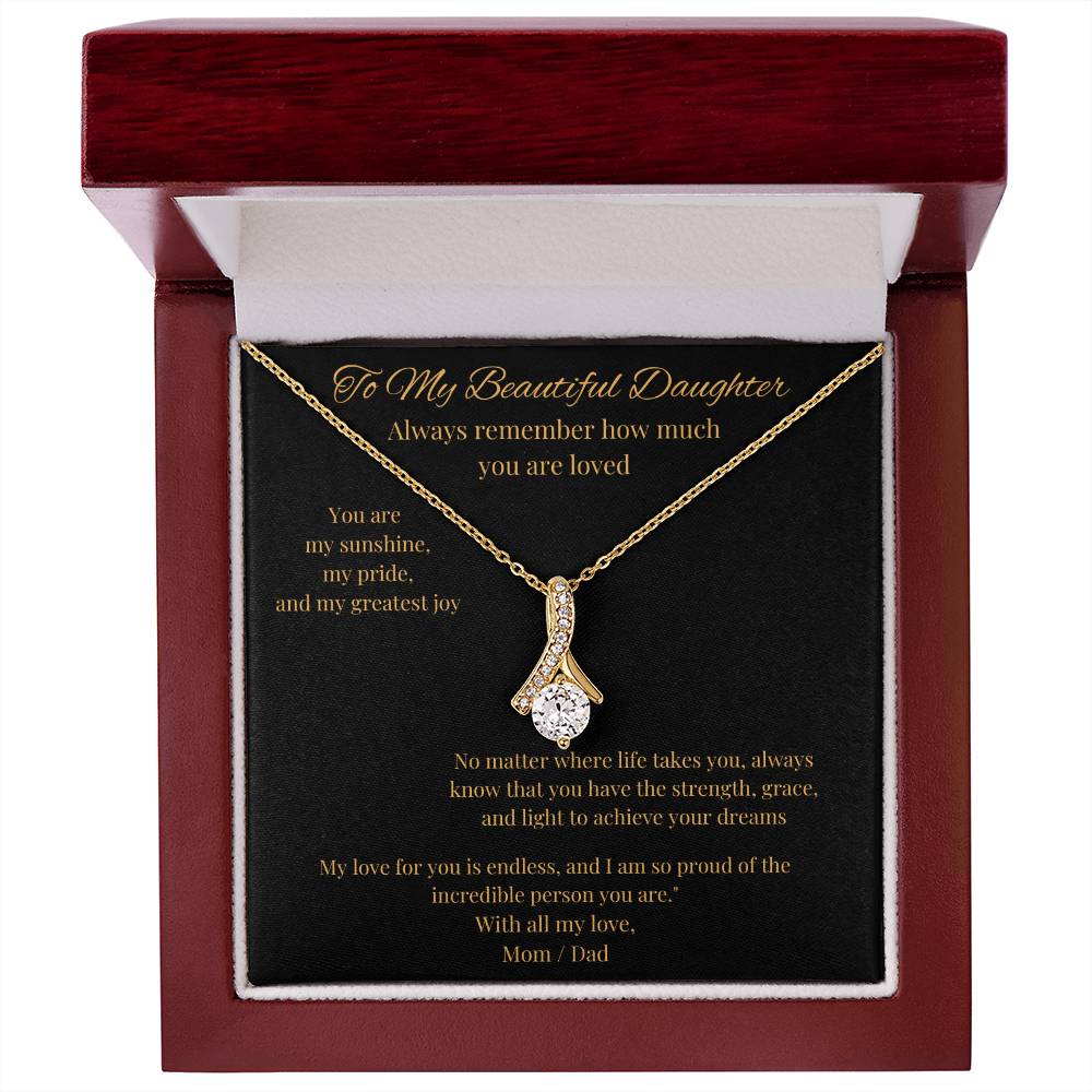 Alluring Beauty Necklace – Luxurious Yellow & White Gold Styles, The Perfect Gift for Your Daughter