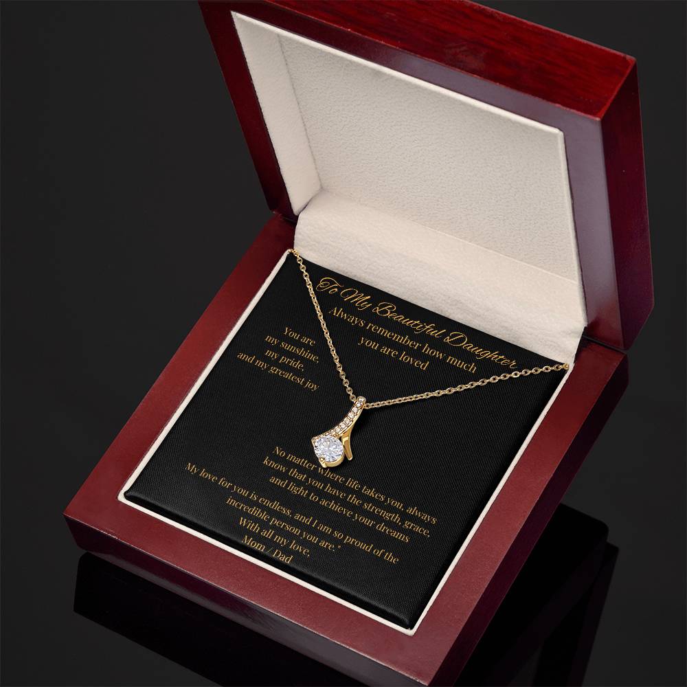 Alluring Beauty Necklace – Luxurious Yellow & White Gold Styles, The Perfect Gift for Your Daughter