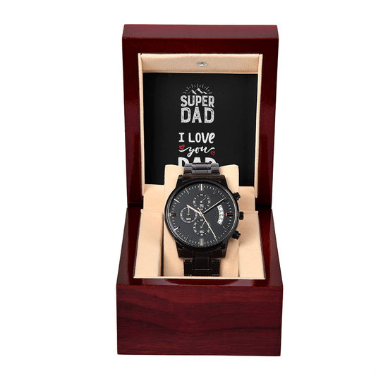 Black Chronograph Watch – The Ultimate Gift for Your Dad