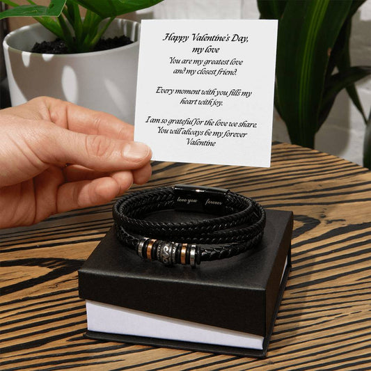 Love You Forever" Bracelet – A Heartfelt Gift for Him on Valentine's Day