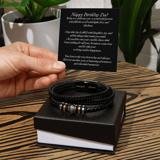 Love You Forever" Bracelet – A Heartfelt Gift for Your Dad's Birthday