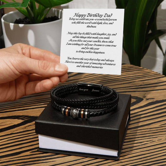 Love You Forever" Bracelet – A Heartfelt Gift for Your Dad's Birthday