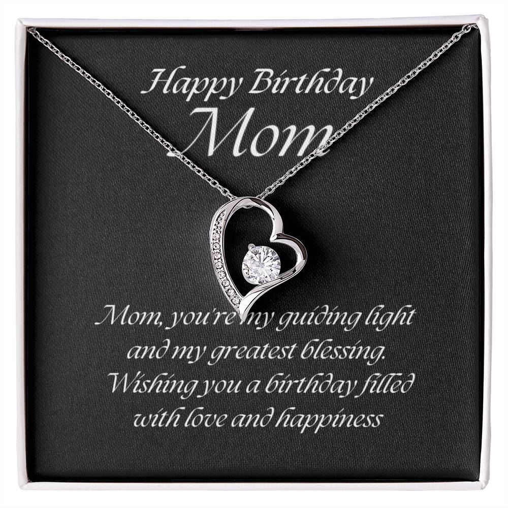 Forever Love Pendant Necklace – A Timeless Symbol of Love, The Perfect Birthday Gift for Mom