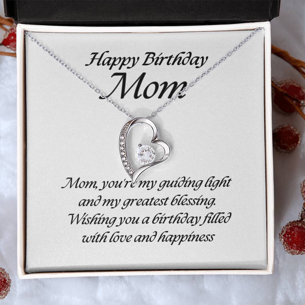 Forever Love Pendant Necklace – A Timeless Symbol of Love, The Perfect Birthday Gift for Mom