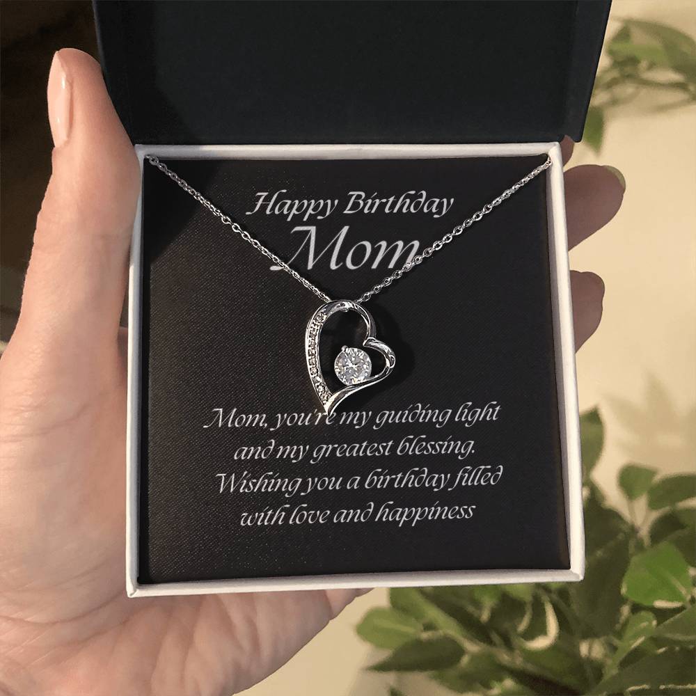 Forever Love Pendant Necklace – A Timeless Symbol of Love, The Perfect Birthday Gift for Mom