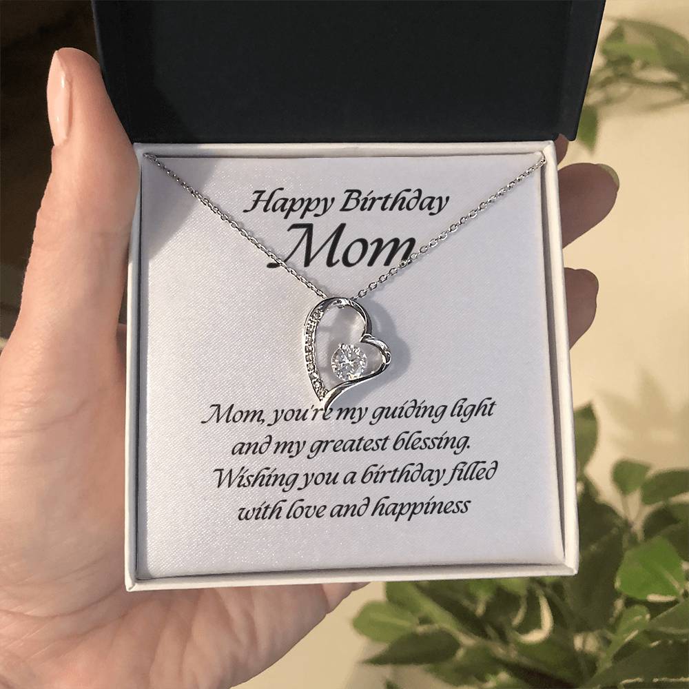 Forever Love Pendant Necklace – A Timeless Symbol of Love, The Perfect Birthday Gift for Mom