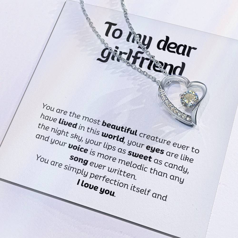 Forever Love Pendant Necklace – A Timeless Symbol of Love, The Perfect Gift for Your Girlfriend