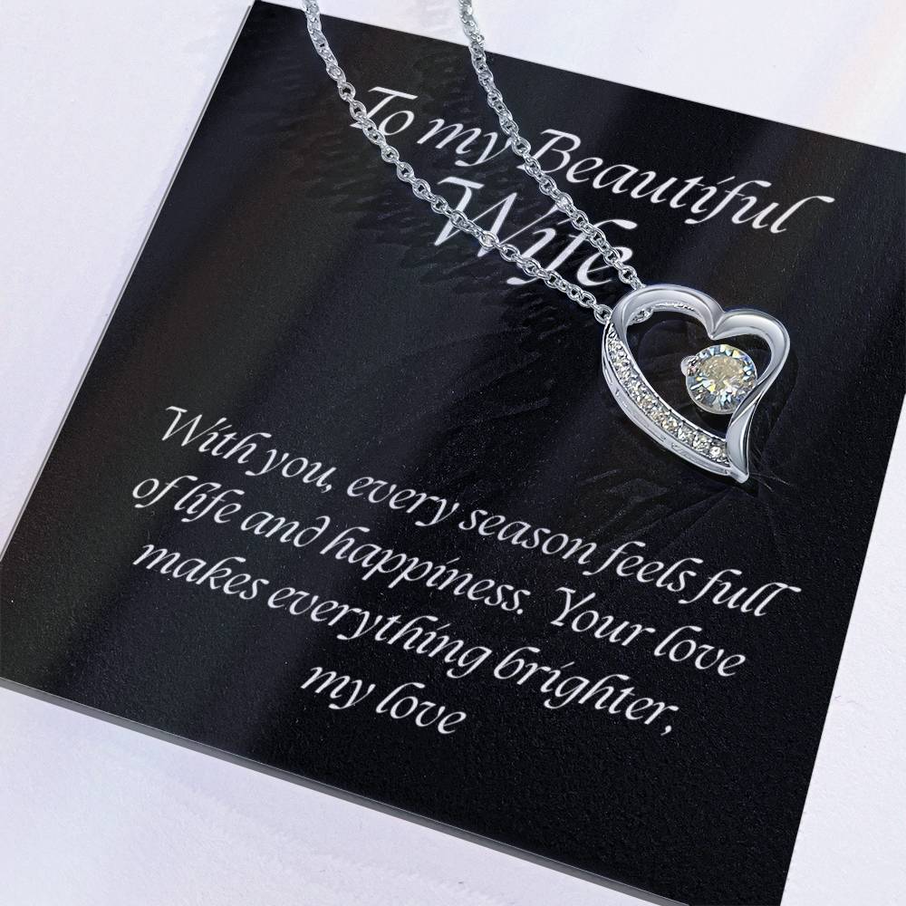 Forever Love Pendant Necklace – A Timeless Symbol of Love, The Perfect Gift for Your Wife