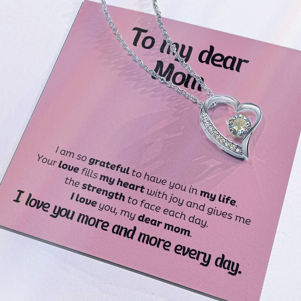 Forever Love Pendant Necklace – A Timeless Symbol of Love, The Perfect Gift for Your Mom