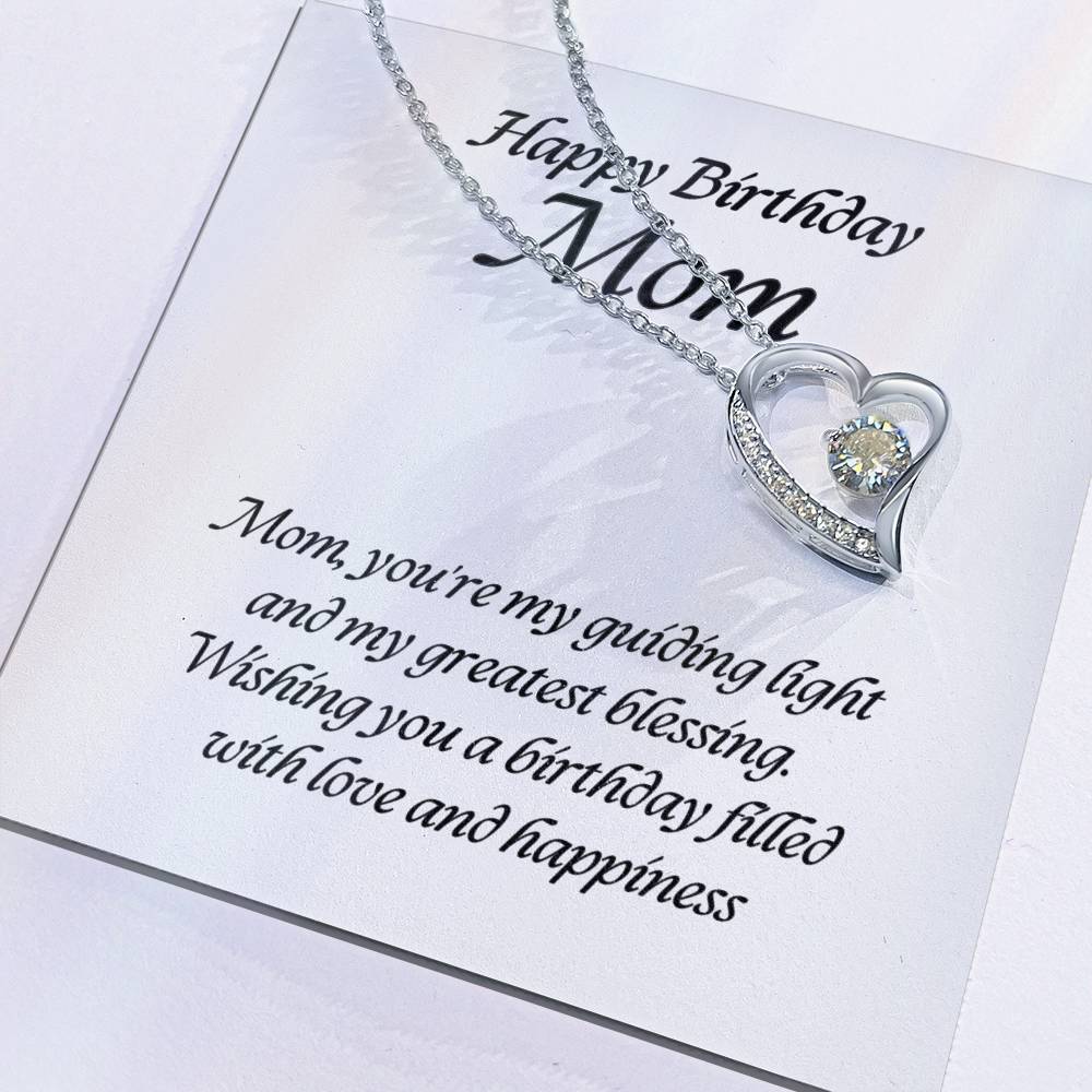 Forever Love Pendant Necklace – A Timeless Symbol of Love, The Perfect Birthday Gift for Mom