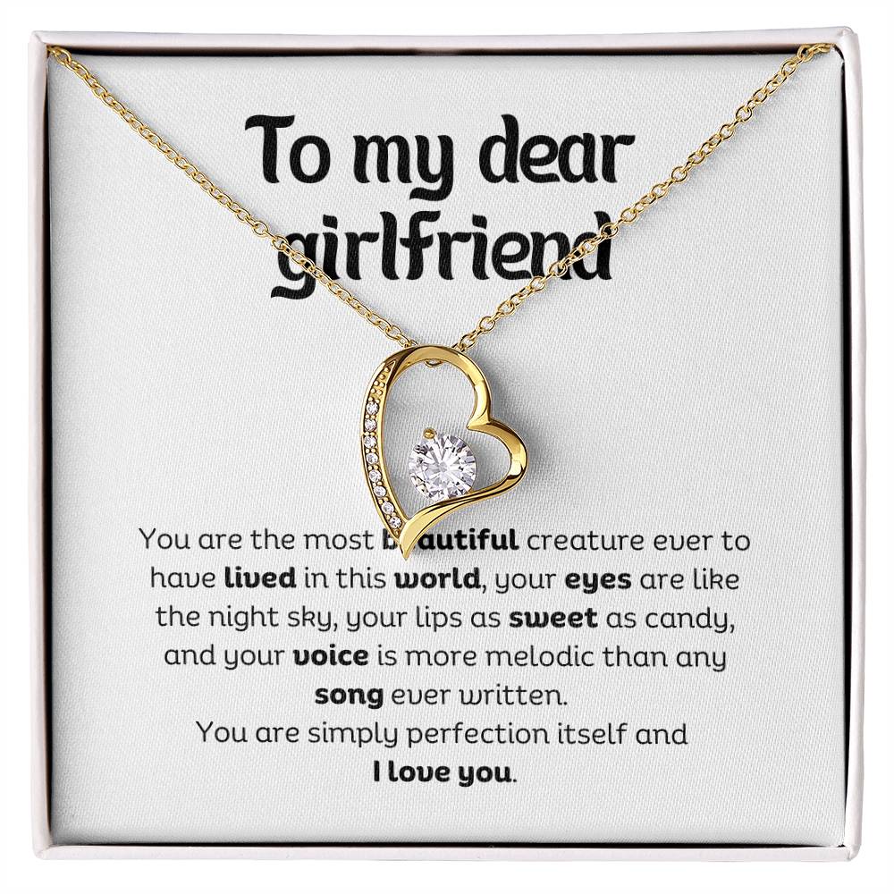 Forever Love Pendant Necklace – A Timeless Symbol of Love, The Perfect Gift for Your Girlfriend