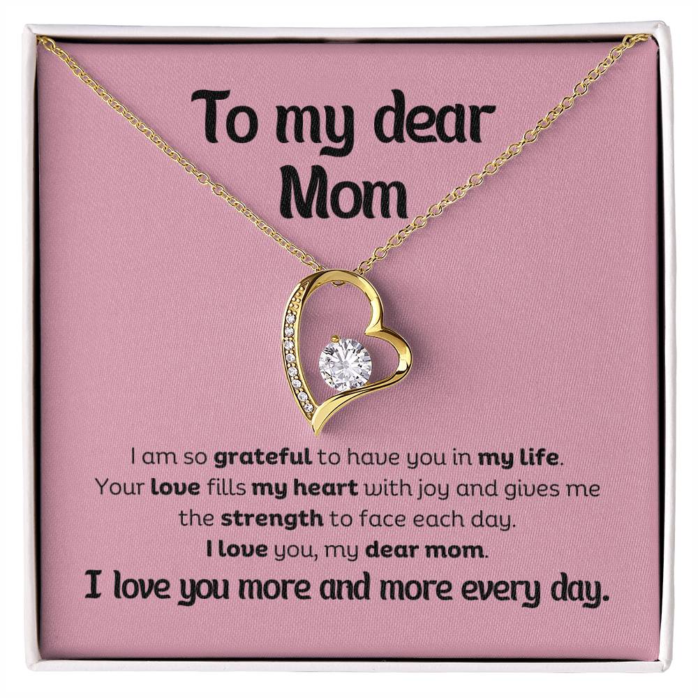 Forever Love Pendant Necklace – A Timeless Symbol of Love, The Perfect Gift for Your Mom