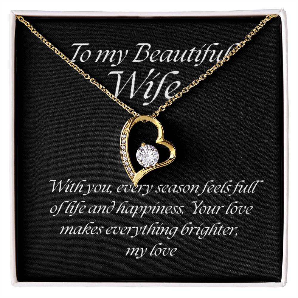 Forever Love Pendant Necklace – A Timeless Symbol of Love, The Perfect Gift for Your Wife