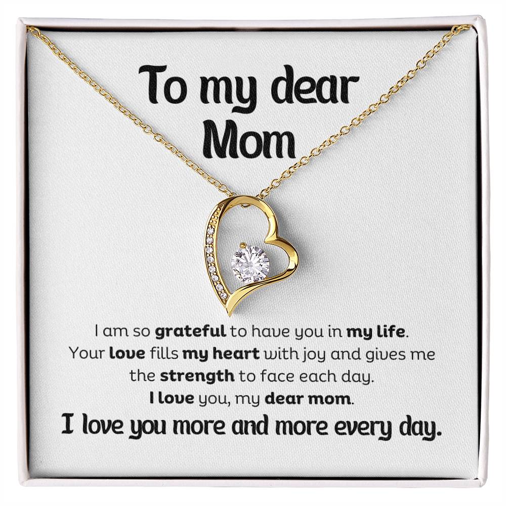 Forever Love Pendant Necklace – A Timeless Symbol of Love, The Perfect Gift for Your Mom