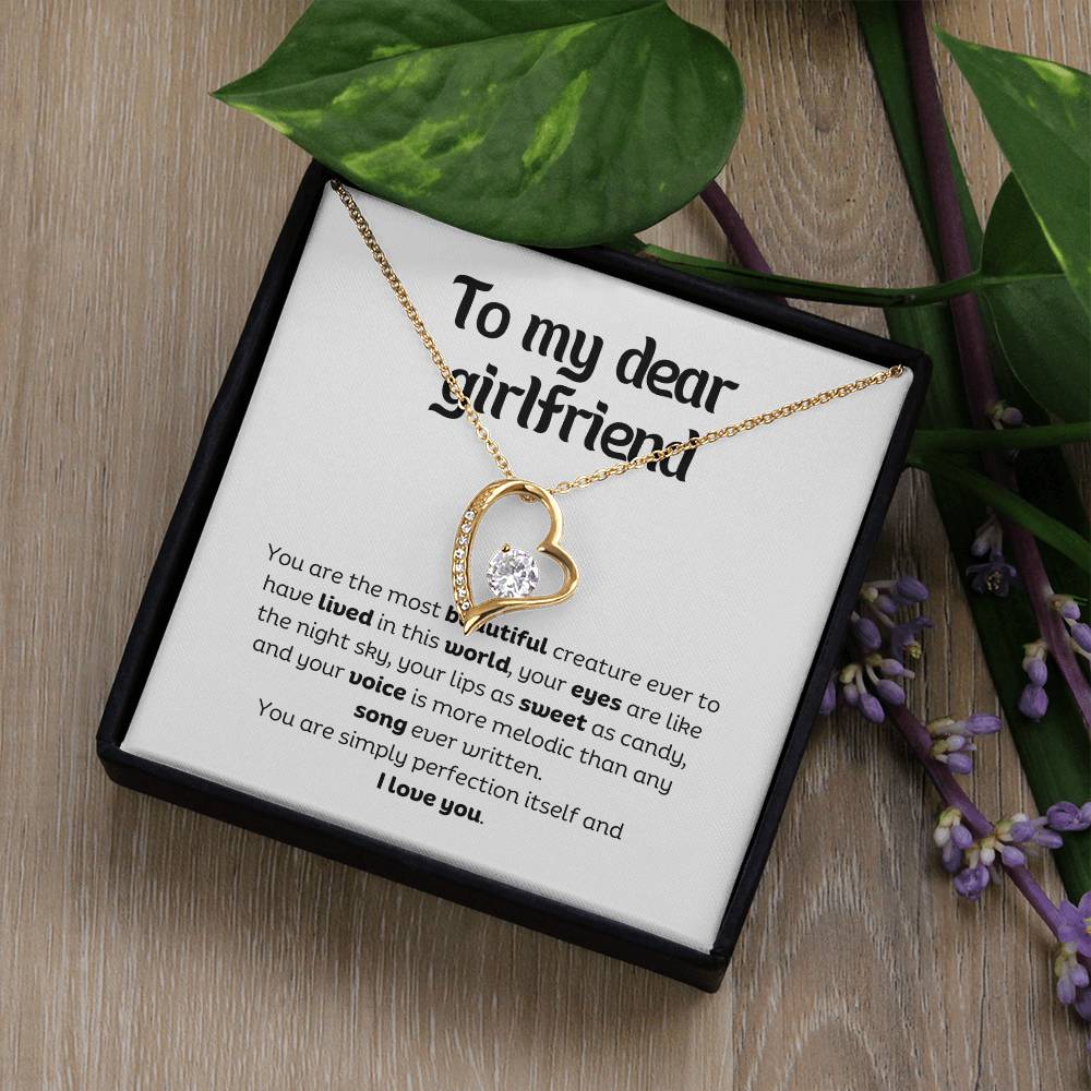 Forever Love Pendant Necklace – A Timeless Symbol of Love, The Perfect Gift for Your Girlfriend