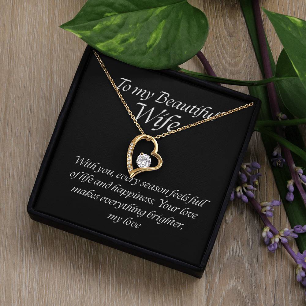 Forever Love Pendant Necklace – A Timeless Symbol of Love, The Perfect Gift for Your Wife