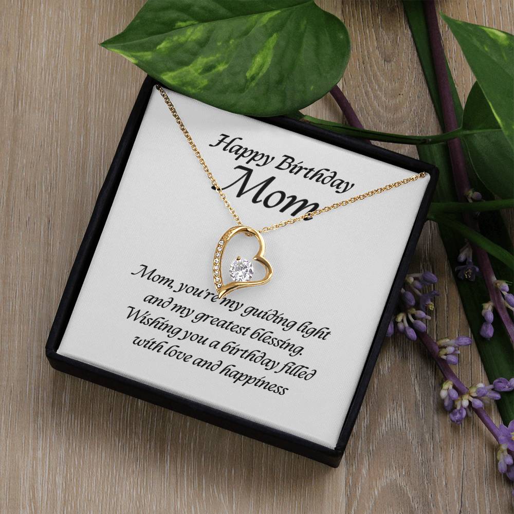 Forever Love Pendant Necklace – A Timeless Symbol of Love, The Perfect Birthday Gift for Mom