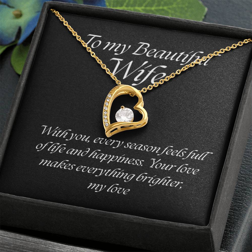 Forever Love Pendant Necklace – A Timeless Symbol of Love, The Perfect Gift for Your Wife