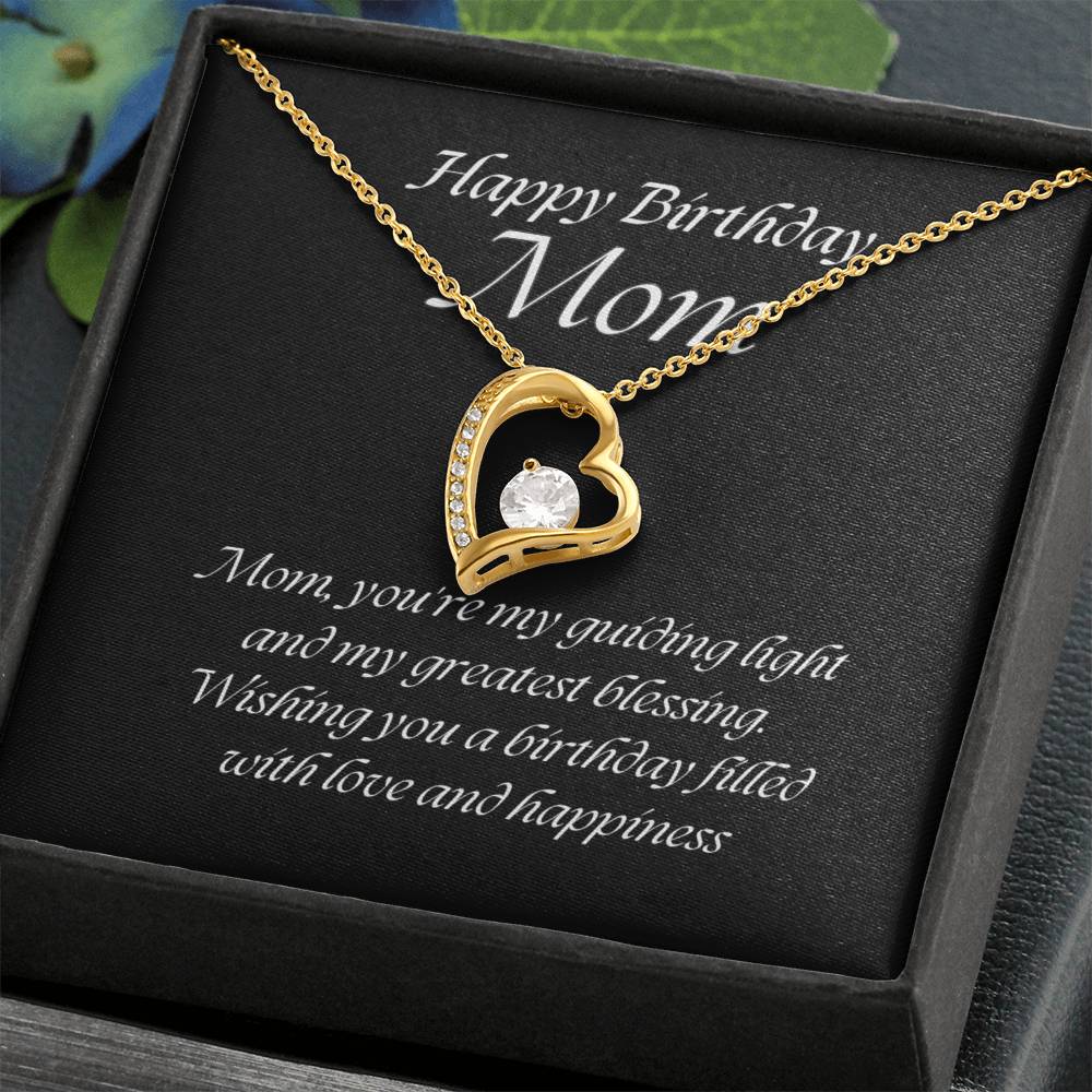 Forever Love Pendant Necklace – A Timeless Symbol of Love, The Perfect Birthday Gift for Mom