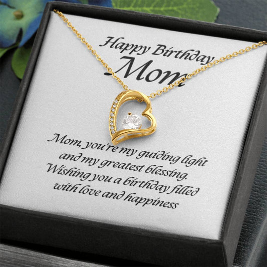 Forever Love Pendant Necklace – A Timeless Symbol of Love, The Perfect Birthday Gift for Mom