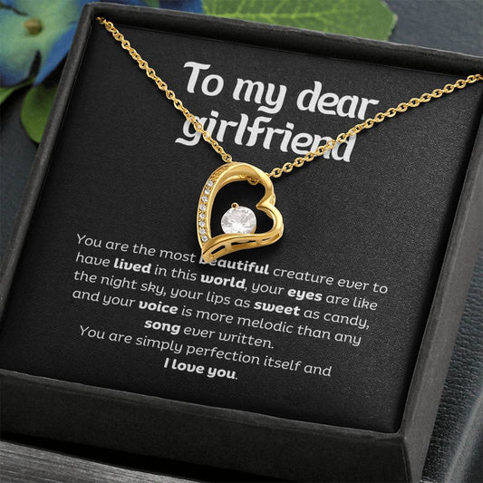 Forever Love Pendant Necklace – A Timeless Symbol of Love, The Perfect Gift for Your Girlfriend