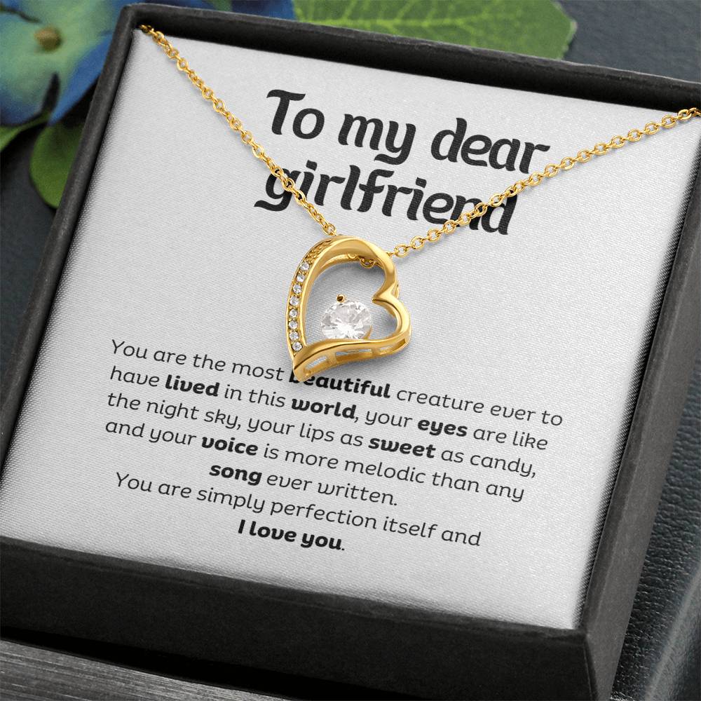 Forever Love Pendant Necklace – A Timeless Symbol of Love, The Perfect Gift for Your Girlfriend